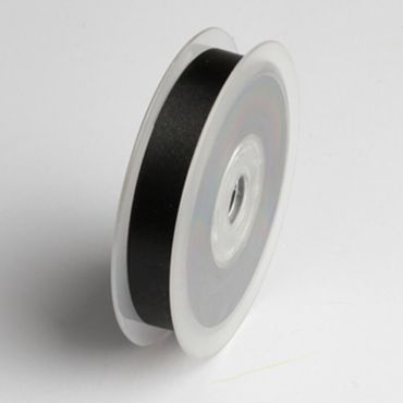Ruban satin 15mm – Noir