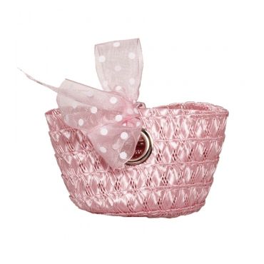 Petite panière à anneaux - Vieux Rose Petite panière à anneaux - Vieux Rose