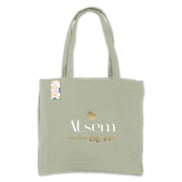 Sac Cabas - Atsem en or | jourdefete.com Sac Cabas - Atsem en or | jourdefete.com