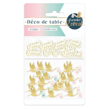 Sachet de 40 décorations de table - Fille ou Garçon ? - Collection Gender Reveal | jourdefete.com Sachet de 40 décorations de table - Fille ou Garçon ? - Collection Gender Reveal | jourdefete.com