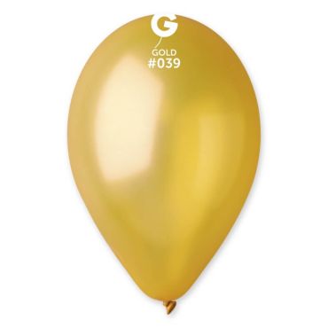 50 ballons métallisés 30 cm or| jourdefete.com