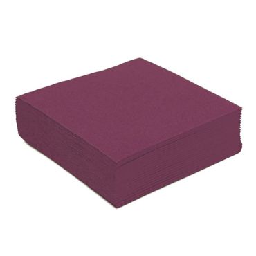 Sachet de 50 serviettes 38cm x 38cm en papier - Prune | jourdefete.com Sachet de 50 serviettes 38cm x 38cm en papier - Prune | jourdefete.com