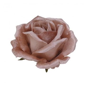 Tête de rose en velours Rose Poudré pour une décoration élégante | jourdefete.com Tête de rose en velours Rose Poudré pour une décoration élégante | jourdefete.com