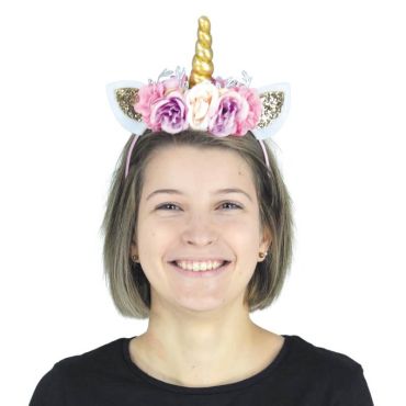 serre-tete-fleurs-licorne | jourdefete.com serre-tete-fleurs-licorne | jourdefete.com