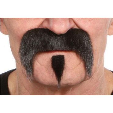 Set moustache et bouc "Far West" - Noir Set moustache et bouc "Far West" - Noir