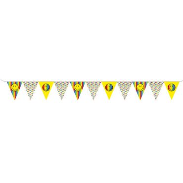 guirlande-fanions-smiley-3m|jourdefete.com