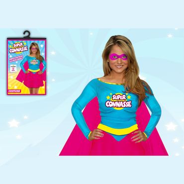 Déguisement Humoristique Super Connasse - taille Unique Femme Déguisement Humoristique Super Connasse - taille Unique Femme