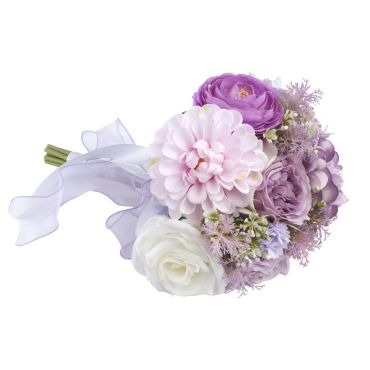Bouquet décoratif artificiel violet lavande et blanc pour mariage et fête estivale | jourdefete.com Bouquet décoratif artificiel violet lavande et blanc pour mariage et fête estivale | jourdefete.com