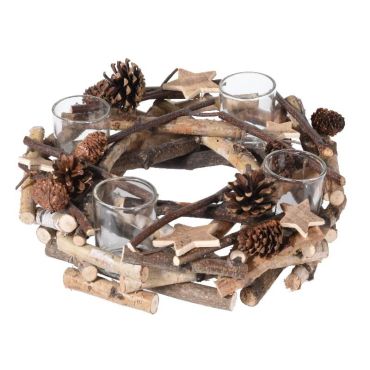 couronne-bois-nature-noel-bougies | jourdefete.com couronne-bois-nature-noel-bougies | jourdefete.com