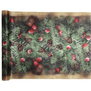 chemin-table-guirlande-houx-decoration-noel | jourdefete.com chemin-table-guirlande-houx-decoration-noel | jourdefete.com