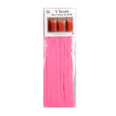 Guirlande 5 tassels - Rose Guirlande 5 tassels - Rose