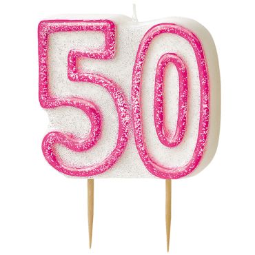 bougie d'anniversaire chiffres 50 ans