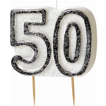 bougie d'anniversaire chiffres 50 ans