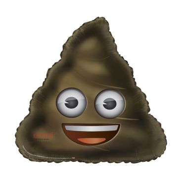 Ballon à l'hélium Emoji poop géant Ballon à l'hélium Emoji poop géant