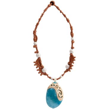 Collier Vaiana avec médaillon bleu polynésien | jourdefete.com