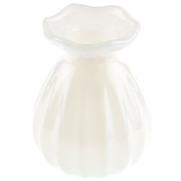 Vase floral en verre ivoire au design délicat | jourdefete.com