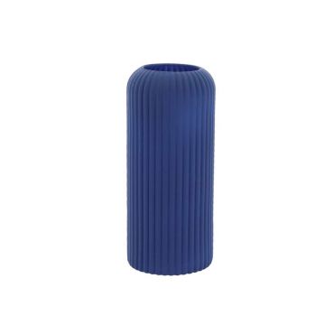 Vase opaque en verre - Zoé - 8,5 x 20 cm - Couleur Bleu Indigo Vase opaque en verre - Zoé - 8,5 x 20 cm - Couleur Bleu Indigo
