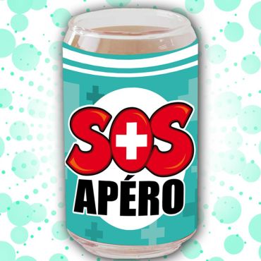Verre Canette "SOS Apéro" Verre Canette "SOS Apéro"