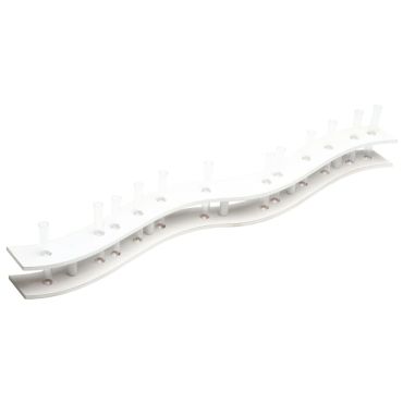 VERRERIE CENTRE DE TABLE BOIS BLANC AVEC TUBES 100CM X 13CM X 10CM VERRERIE CENTRE DE TABLE BOIS BLANC AVEC TUBES 100CM X 13CM X 10CM